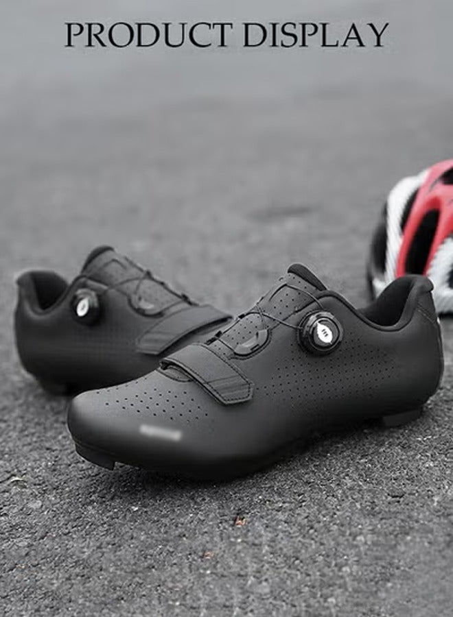 DUNISO Road Cycling Shoes Men, Mountain Cycling Shoes With Locks，With Nano Night Vision Shoe Upper，Velcro And Swivel Buckle, Anti Slip And Breathable, Suitable For Outdoor And Indoor Cycling (Size 42) - Image 3