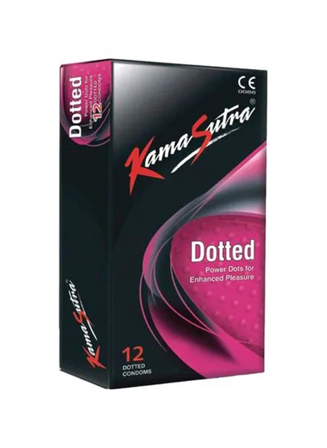 Kamasutra Dotted Condoms- 12 Pack 