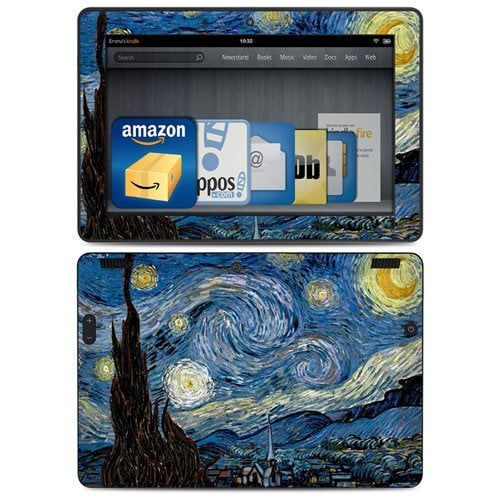 DecalGirl Fire HDX 8.9 Decal/Skin Kit, Starry Night, Van Vough (will fit 3rd and 4th generation) - Image 1