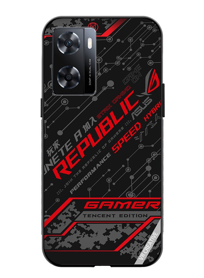 VR CREATIVE Protective Case Cover For Oppo A57/A77s Gamer Tencent Edition Design Multicolour - Image 1