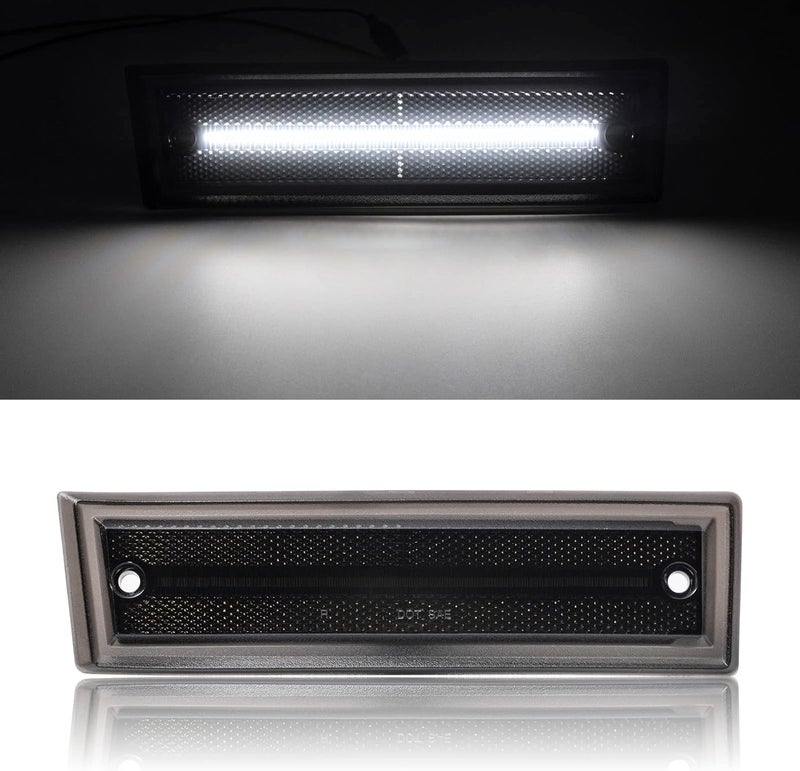 Mynoway Front LED Side Marker Lights for Pickup C/K Series - Smoked Lens, 2 PCS - Image 2