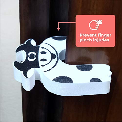 BabySafeHouse Edge Guard and Corner Protector – Extra Long 19ft (16.5ft Edge + 8 Pre-Taped Corner Guards) and Cow Shape Door Stopper (Black Color) for Baby Proofing & Child Safety - Image 5