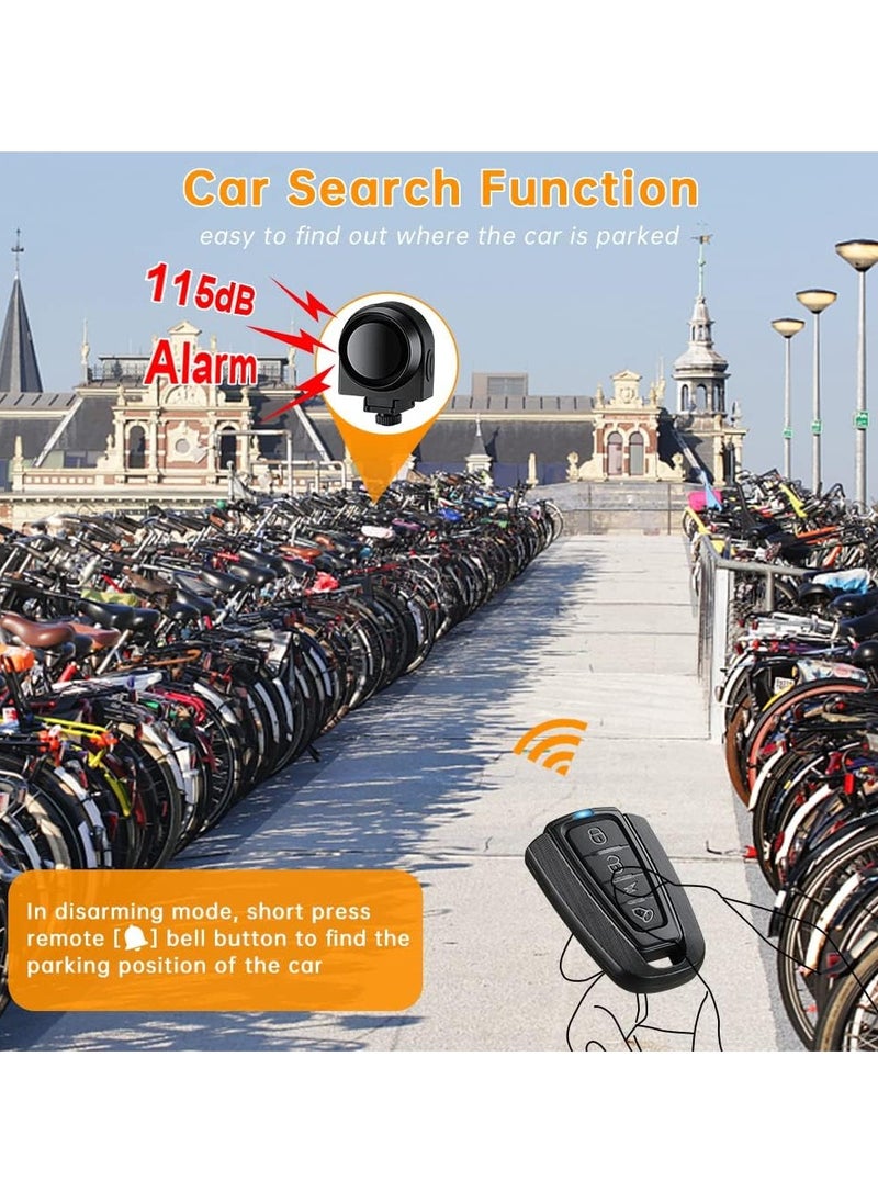 Gonice - Rechargeable Bike Alarm with Wireless Remote, Motion Sensor Alarm for E-Bike Motorcycle Bicycle Scooter Car, Volume Adjustable Motorcycle Alarm Sensitive Motion Detection Security Bike Alarm - Image 1