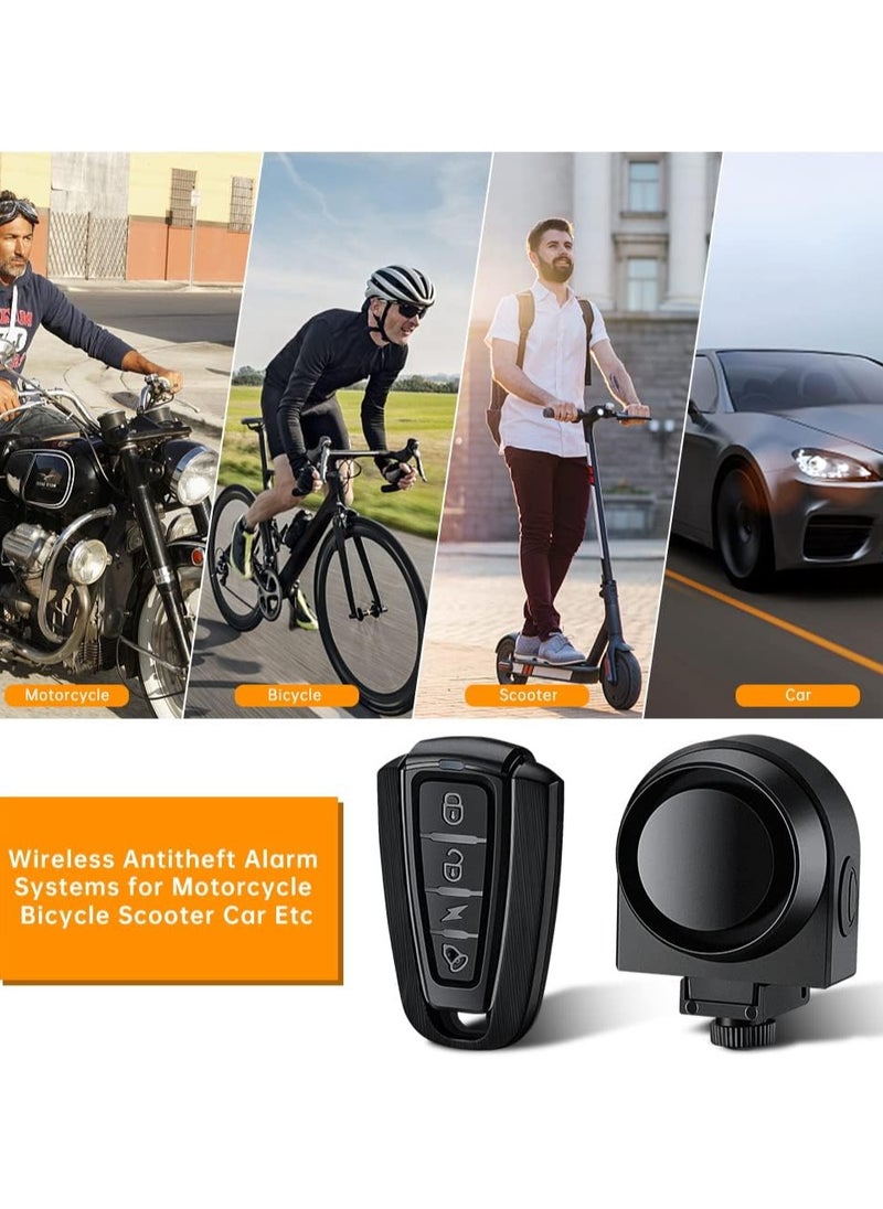 Gonice - Rechargeable Bike Alarm with Wireless Remote, Motion Sensor Alarm for E-Bike Motorcycle Bicycle Scooter Car, Volume Adjustable Motorcycle Alarm Sensitive Motion Detection Security Bike Alarm - Image 1