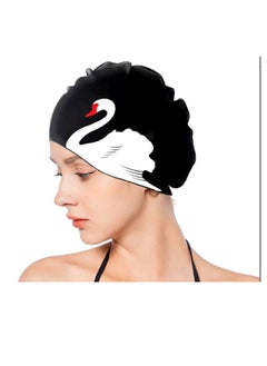 Waterproof Silicone Swim Cap Ear Protection Large Size Not to Strangle the Head Long Hair Short Hair Universal Swan Pattern Swim Cap Suitable for Adults and Children - pzsku/Z58EEC5D92076319899CCZ/45/_/1737972204/4fc28e30-4523-4c7b-bd82-68cc85107c95