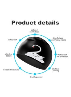 Waterproof Silicone Swim Cap Ear Protection Large Size Not to Strangle the Head Long Hair Short Hair Universal Swan Pattern Swim Cap Suitable for Adults and Children - pzsku/Z58EEC5D92076319899CCZ/45/_/1737972255/32e7b641-c81a-4c37-a3af-127e26b8ad4a