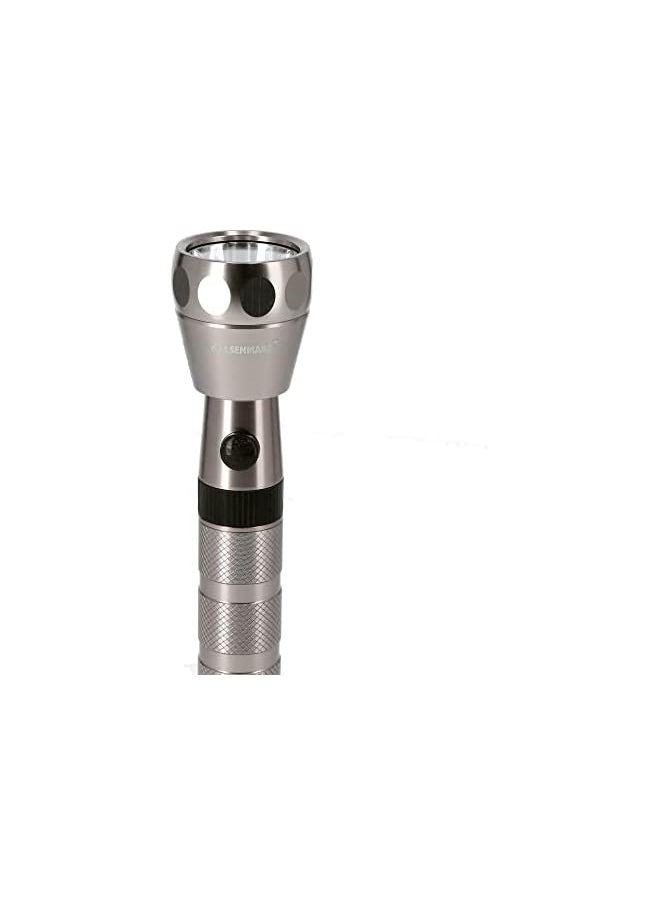 Olsenmark Olsenmark Rechargeable LED Flashlight for Camping, 2500 Meter Range, Silver  - Image 4
