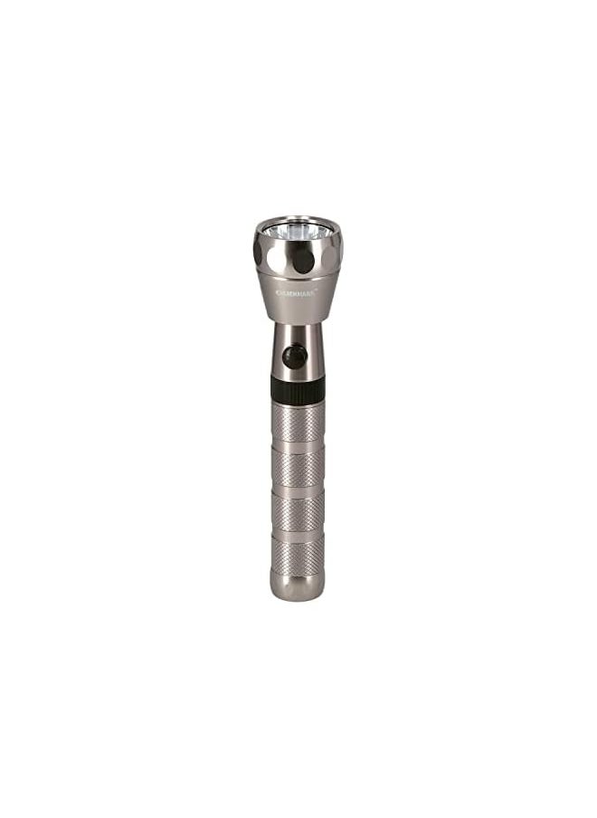 Olsenmark Olsenmark Rechargeable LED Flashlight for Camping, 2500 Meter Range, Silver  - Image 2