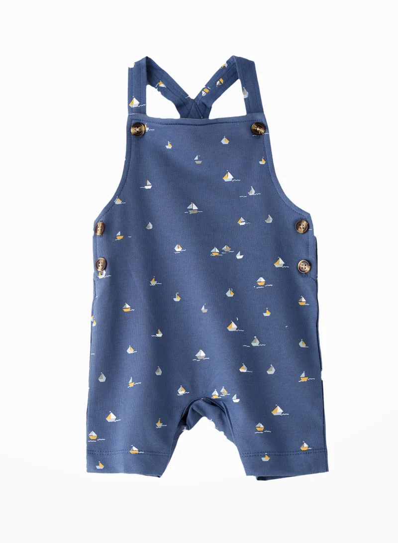 JAM Sunshine Style: Boys Cotton Knit Dungarees Comfy Chic for Summer Adventures