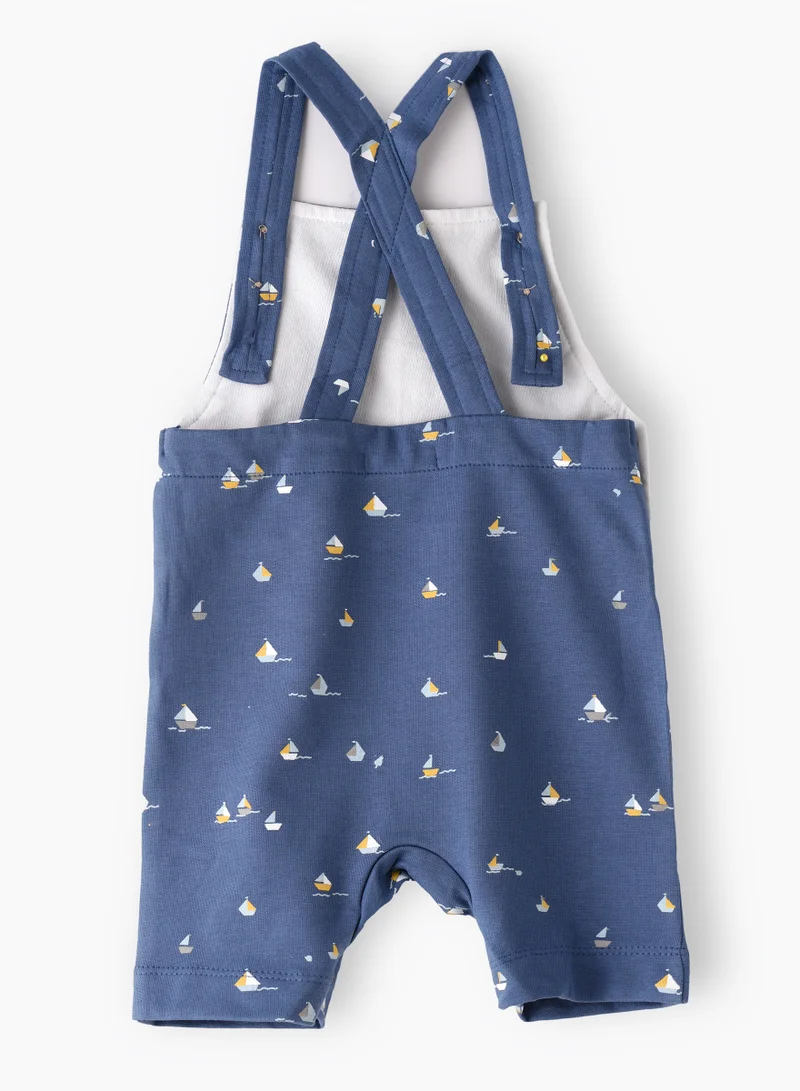 JAM Sunshine Style: Boys Cotton Knit Dungarees Comfy Chic for Summer Adventures