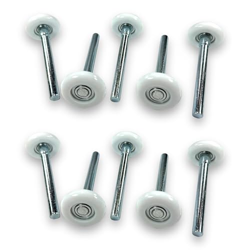 BC Precision Garage Door Rollers 10 Pack, Premium Sealed Nylon, Quiet, Strong, 4" Inch Stems, 2" Inch Rollers, 13 Balls - Image 1