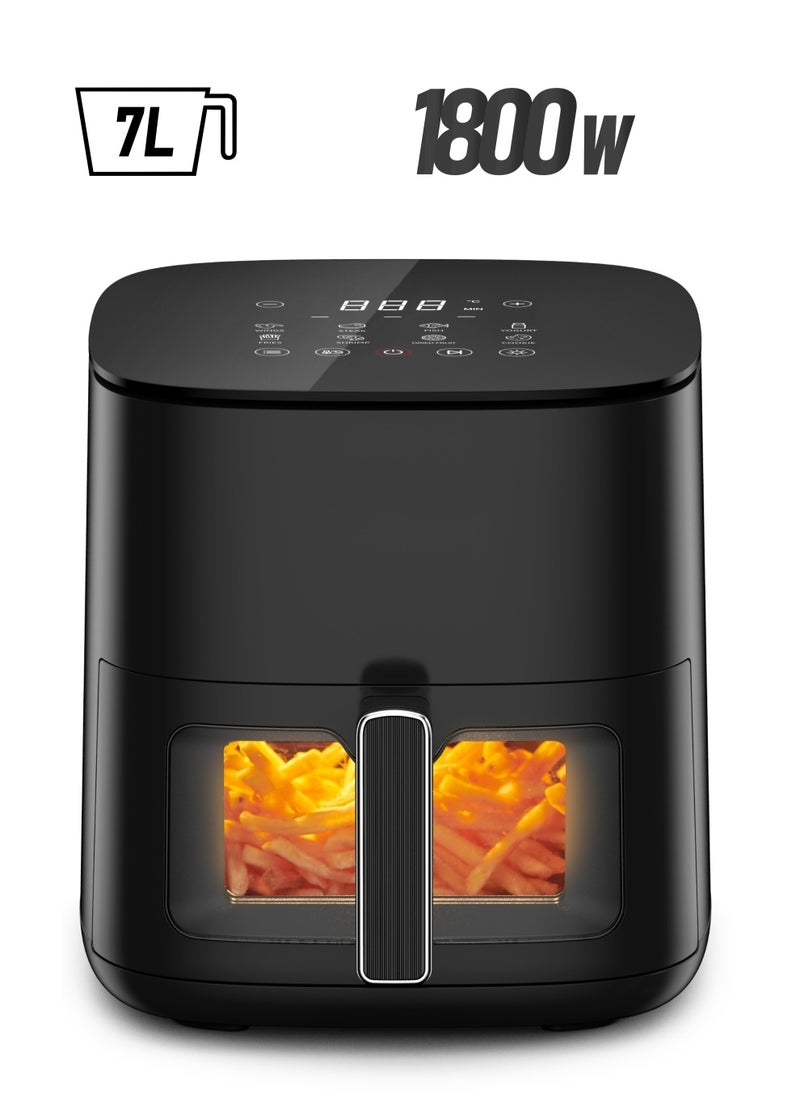Generic Digital Air Fryer 1800W  7L Black  - Image 1
