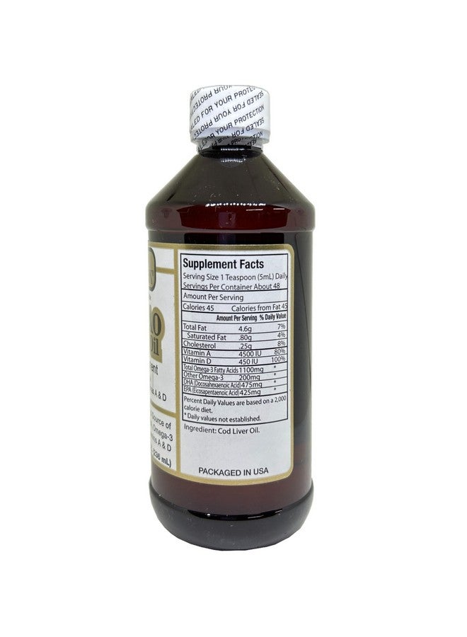 Pharmark Aceite De Higado De Bacalao 8 Oz. Cod Liver Oil 2 Pack - Image 3