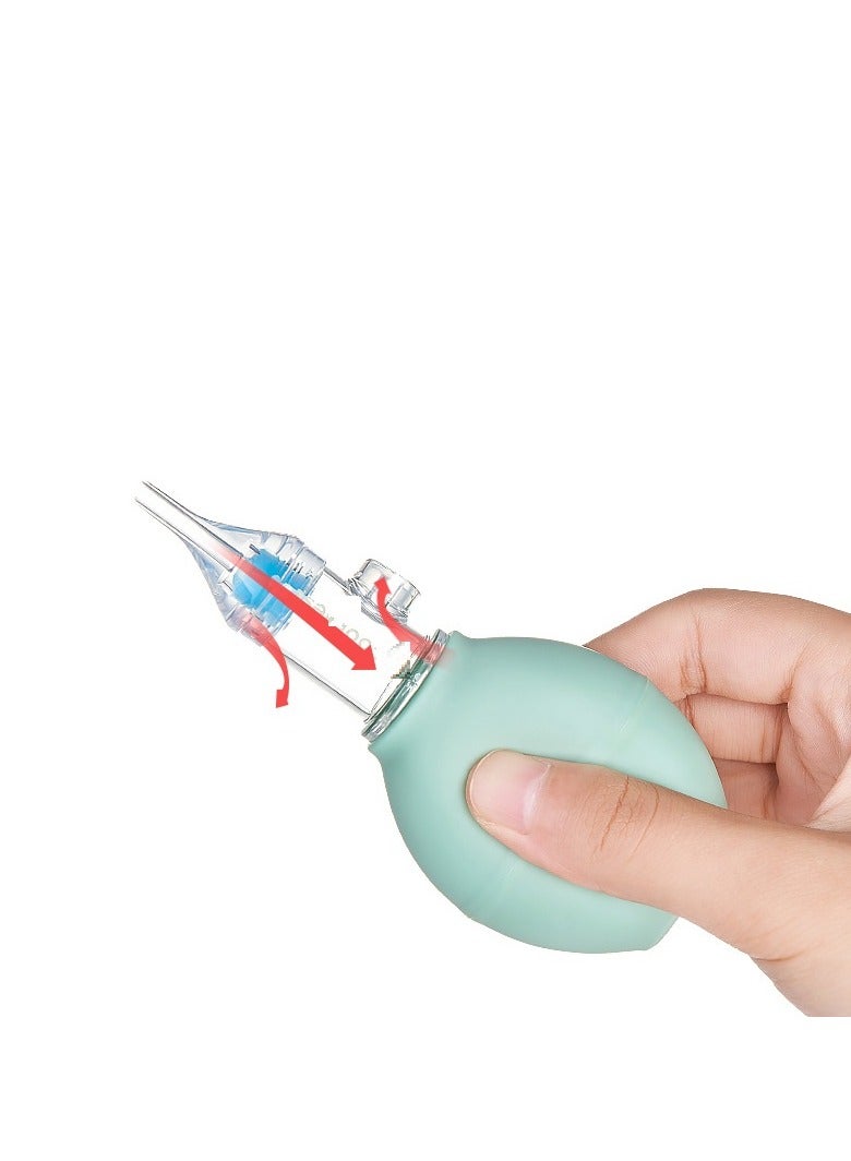 شفاط أنف الطفل، شفاطة أنف الطفل، كرة شفط أنف مزدوجة الصمام غير مؤذية، كرة شفط تنظيف الطفل، أداة تنظيف ناعمة لإزالة المخاط الأنفي للطفل كرة تنظيف أنف الطفل - Image 4