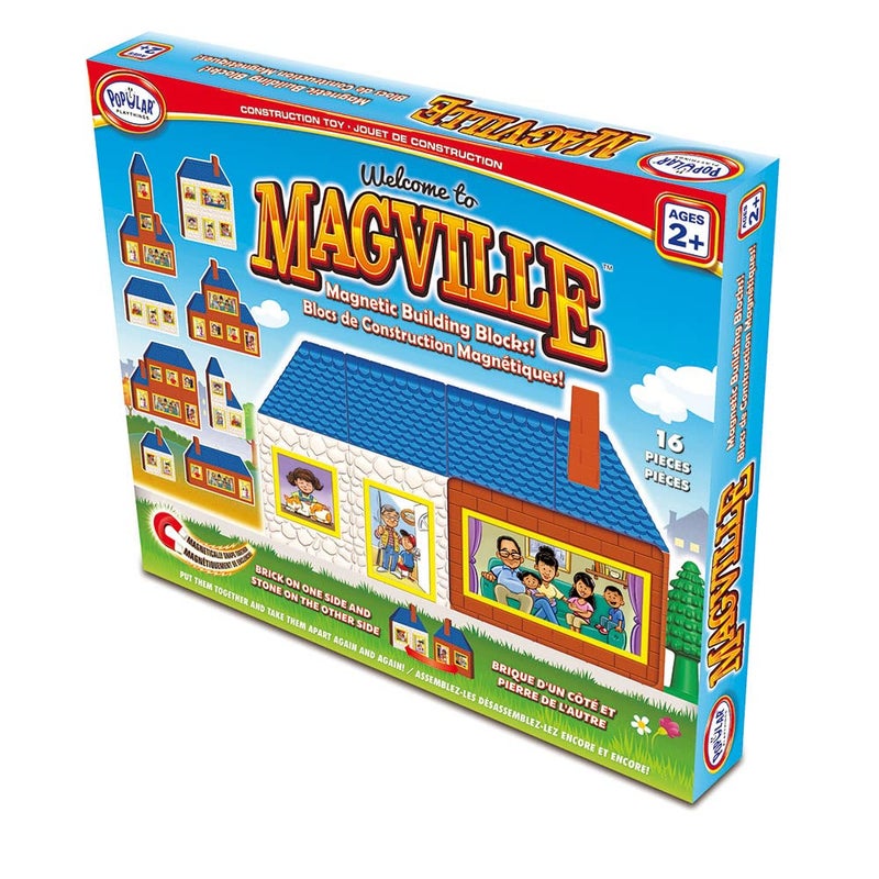 POPULAR PLAYTHINGS Magville Magnetic Building Block Toy Set for Kids Ages 2 and Older - Image 3