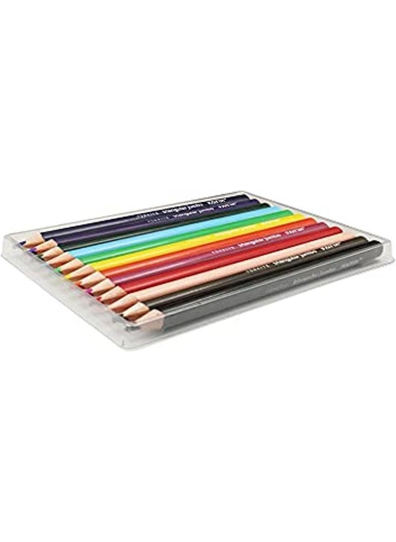 Fatih Jumbo Triangular Triangular Colored Pencil 12 Colors  - Image 3