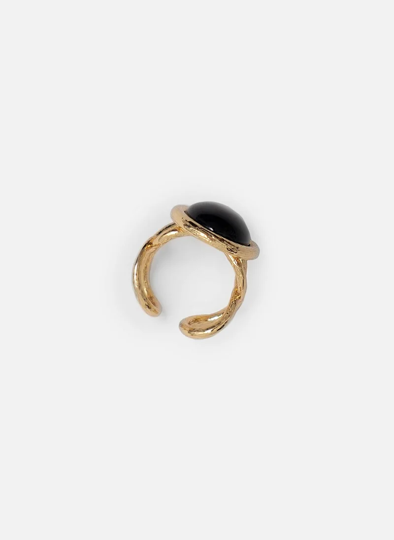 Lichi  Ring with contrasting oval inlay for Women | Best Price UAE