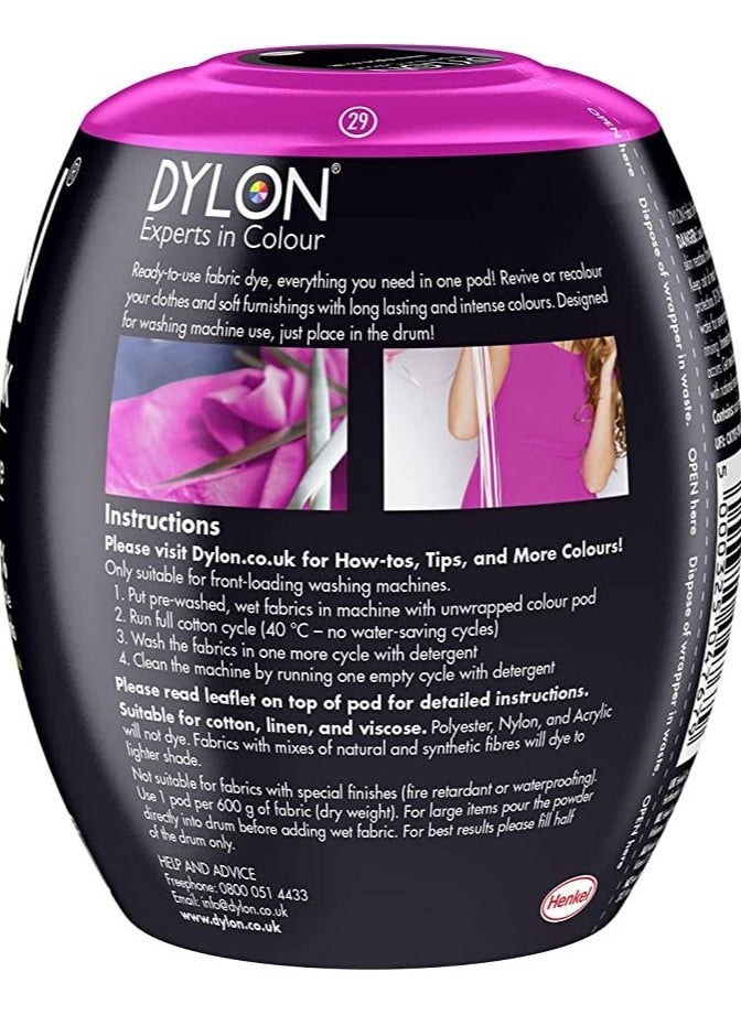 DYLON All In One Fabric Dye Pod Passion Pink  - Image 2