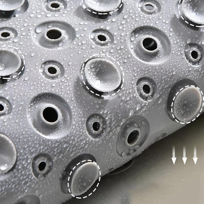 Bath Mat Rectangular Non-Slip Home Use Soft Silicone Foot Mat Perfect for Bathroom,Size:35 * 70cm - Image 3