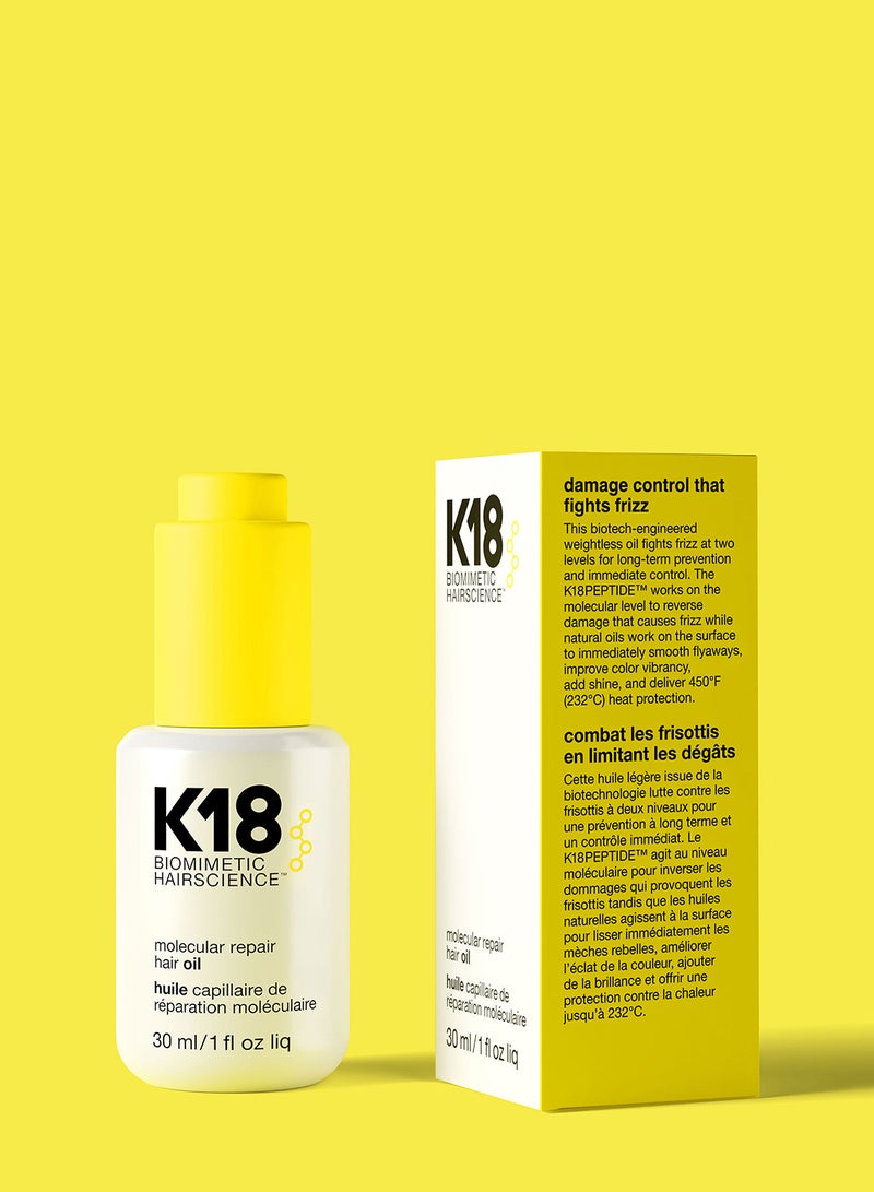 K18 Molecular Repair Hair Oil 30ml - Image 2