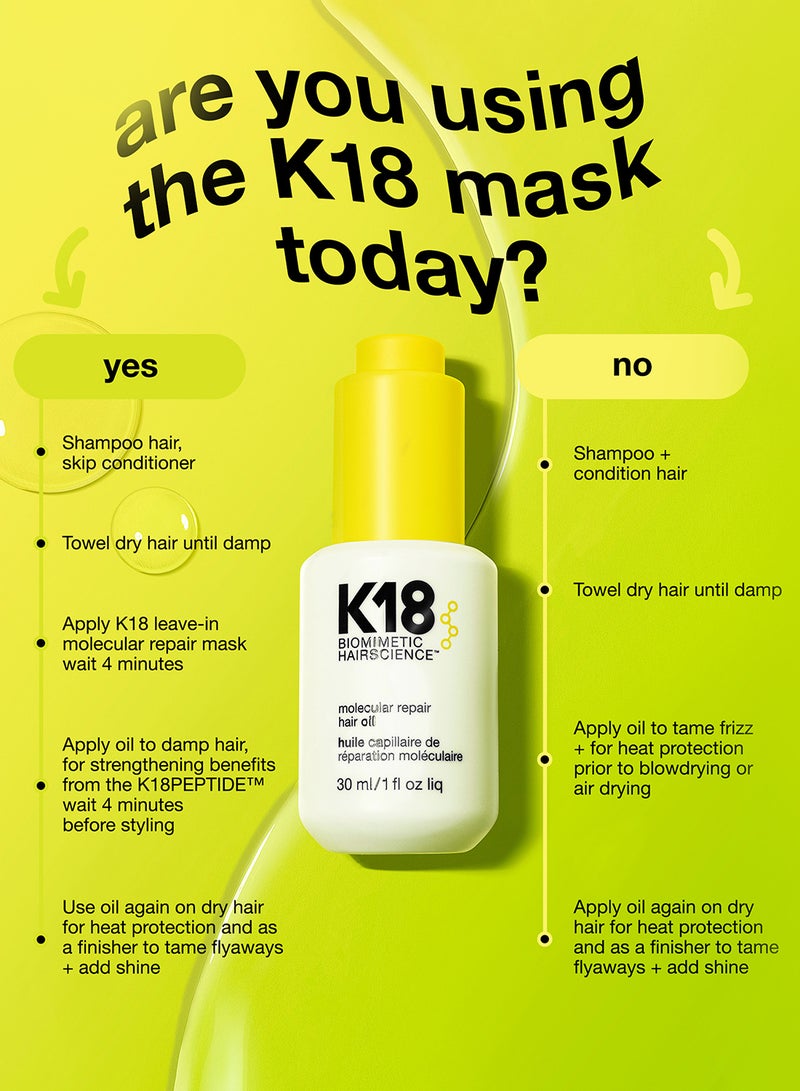 K18 Molecular Repair Hair Oil 30ml - Image 5