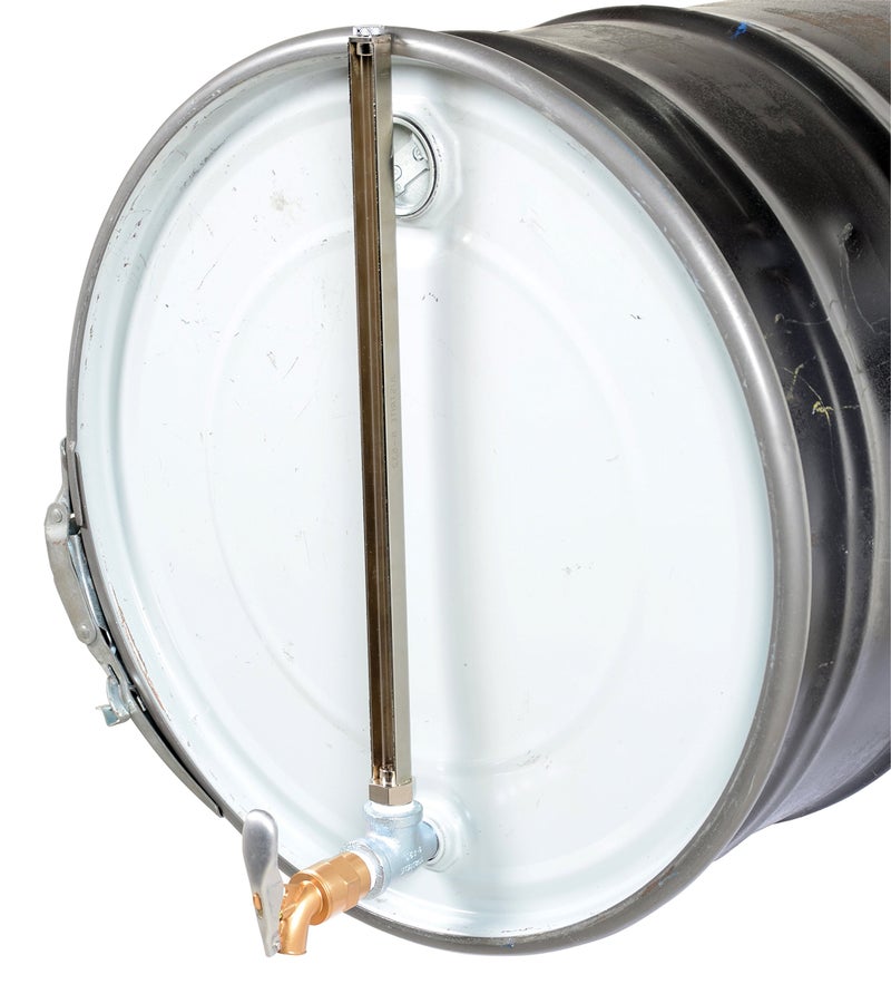Vestil DGLI-4 Steel Horizontal Drum Gauge Level Indicator Fits 3/4 In. Drum Opening Silver - Image 5