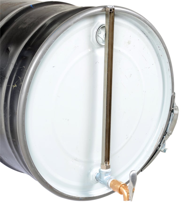Vestil DGLI-4 Steel Horizontal Drum Gauge Level Indicator Fits 3/4 In. Drum Opening Silver - Image 4