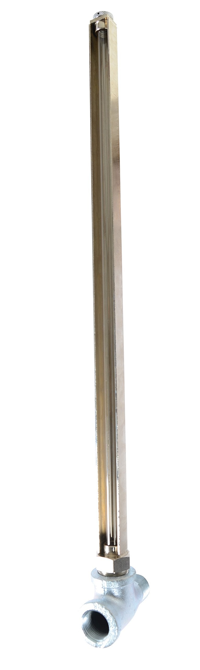Vestil DGLI-4 Steel Horizontal Drum Gauge Level Indicator Fits 3/4 In. Drum Opening Silver - Image 2
