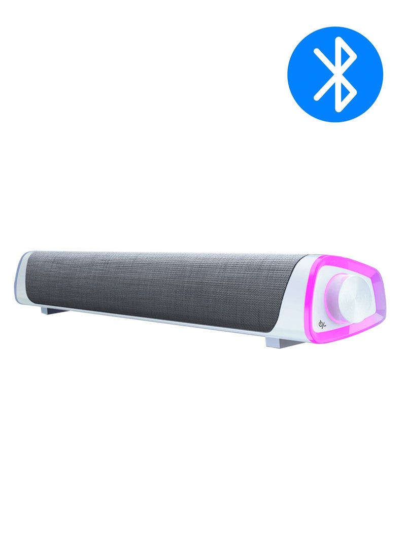 LOOPITYS - Bluetooth Speaker, Portable Wireless Speaker with LED Light, Dual Speaker Desktop Audio subwoofer Antimagnetic Speaker, for for Outdoor, Home, Party, Beach, Travel - Image 1