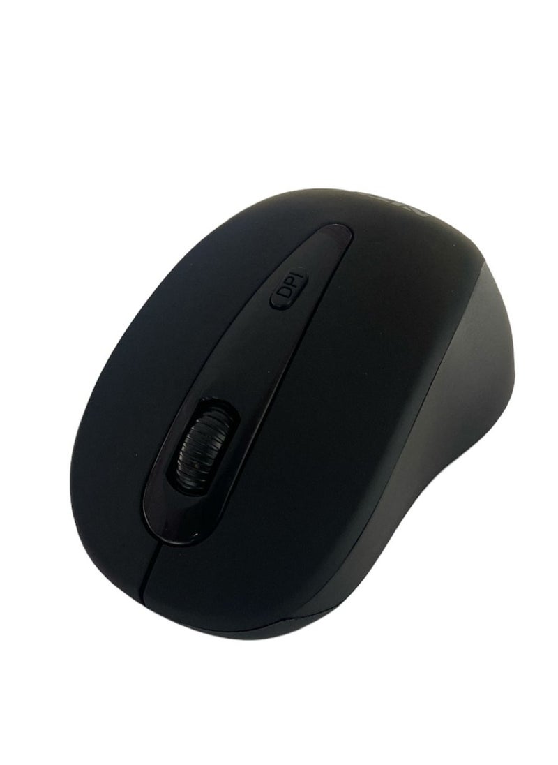 Nitu - NITU Wireless Bluetooth Mouse, Silent Click, Dual Mode With 2.4GHz USB and Bluetooth, Triple DPI(Up to 1600) , Auto Sleep Mode, Computer Mice for Windows/MacOS/Android, BLACK - Image 1