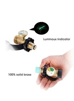 Generic Pol Propane Gas Meter Tank Built-In Leak Detector, Suitable for Propane Tank Gas Cylinder Pol Pressure Gauge Connector Gas Tank Interface Copper Fittings  - Image 4