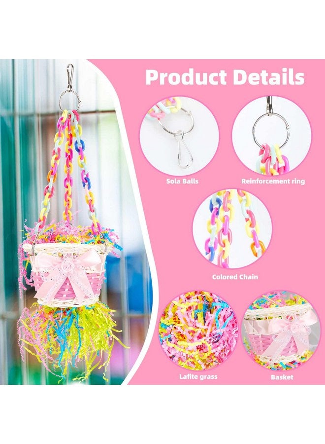 ألعاب الطيور، ألعاب الببغاء، ألعاب البحث عن الطعام، لعبة المضغ، أداة تمزيق الطعام الملونة، سلم التسلق، ببغاء صغير ومتوسط الحجم، ببغاء Xuanfeng، طائر الحب، ببغاء، ملحقات ببغاء جلد النمر (6 قطع) - Image 4