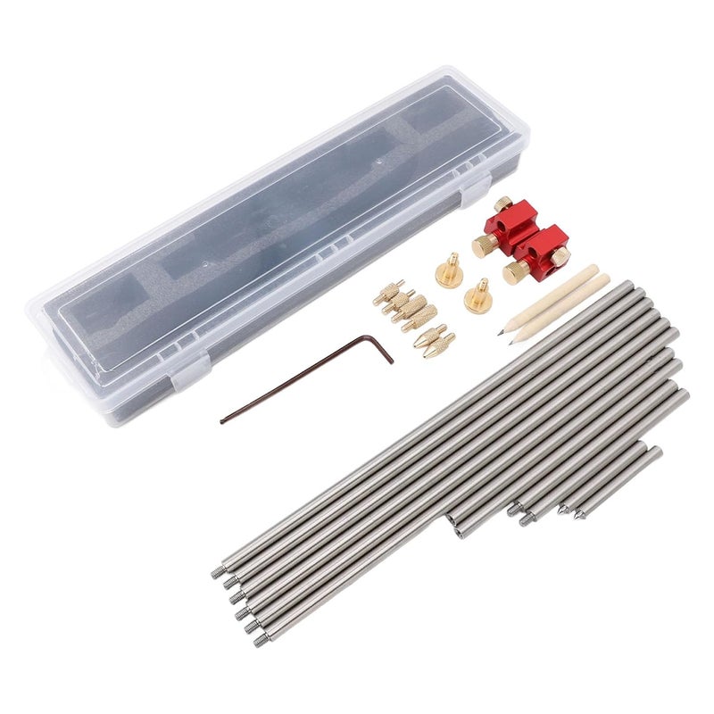 Aluminum Alloy Modular Woodworking Ruler Multi Function Accurate Positioning Circular Drawing Tool - Image 1