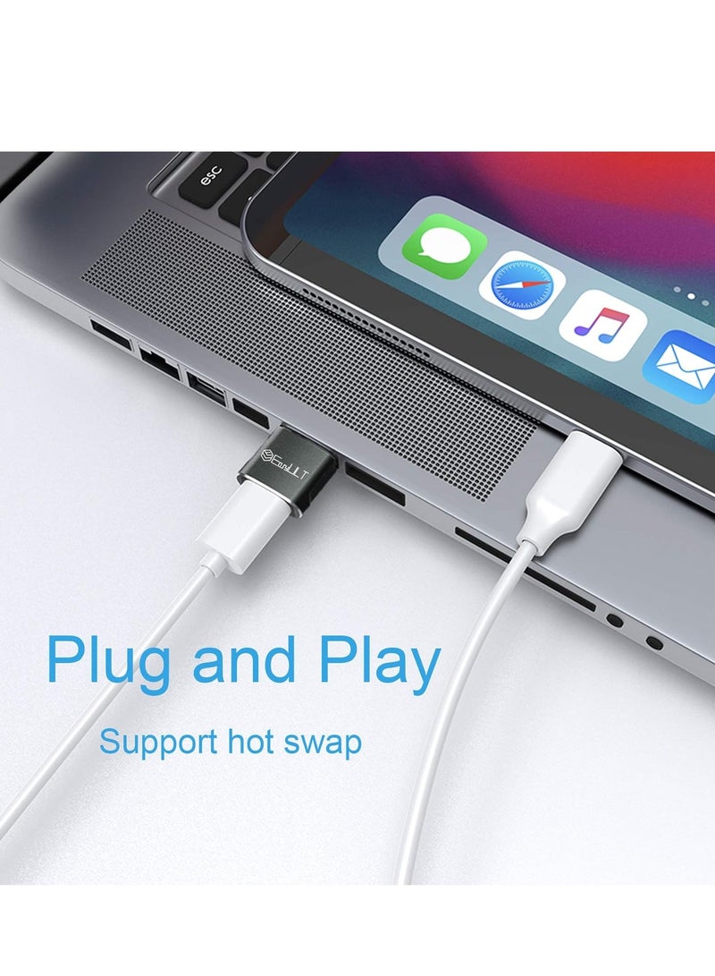 EasyULT USB to USB C Adapter 4 Pieces USB C Female to USB Male Adapter Type C Fast Sync Adapter for iPhone 15 14 13 Pro Max, Samsung Galaxy S23/S22 (Black) - Image 5