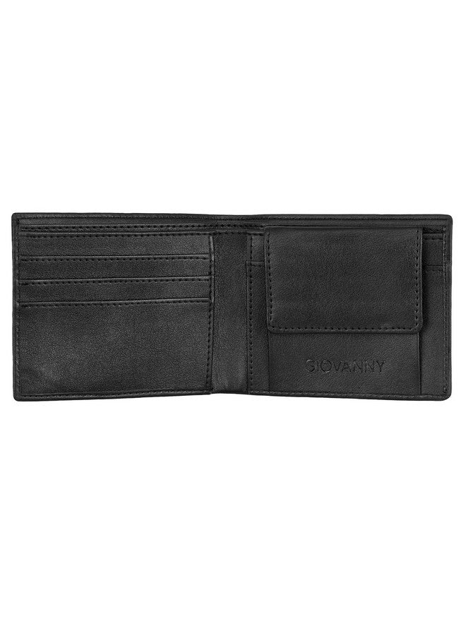 GIOVANNY GVN-2LINBLK01 Black Genuine Leather Wallet for Men - Image 3