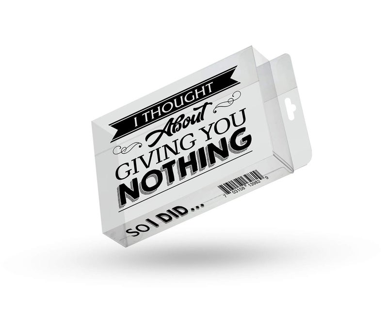Gears Out Giving You Nothing So I Did Prank Gift Box Gag Gift for Friends Clear Gift Box Clean Humor Novelty Gags for Family Stocking Stuffers for Men - Image 2