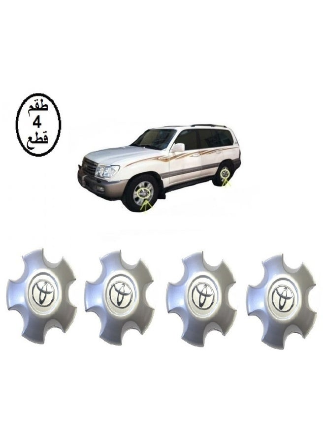 Toyota Land Cruiser Wheel Hub Caps 2003 2004 2005 Set of Replacement Rim Covers for Enhanced Wheel Appearance - Image 1
