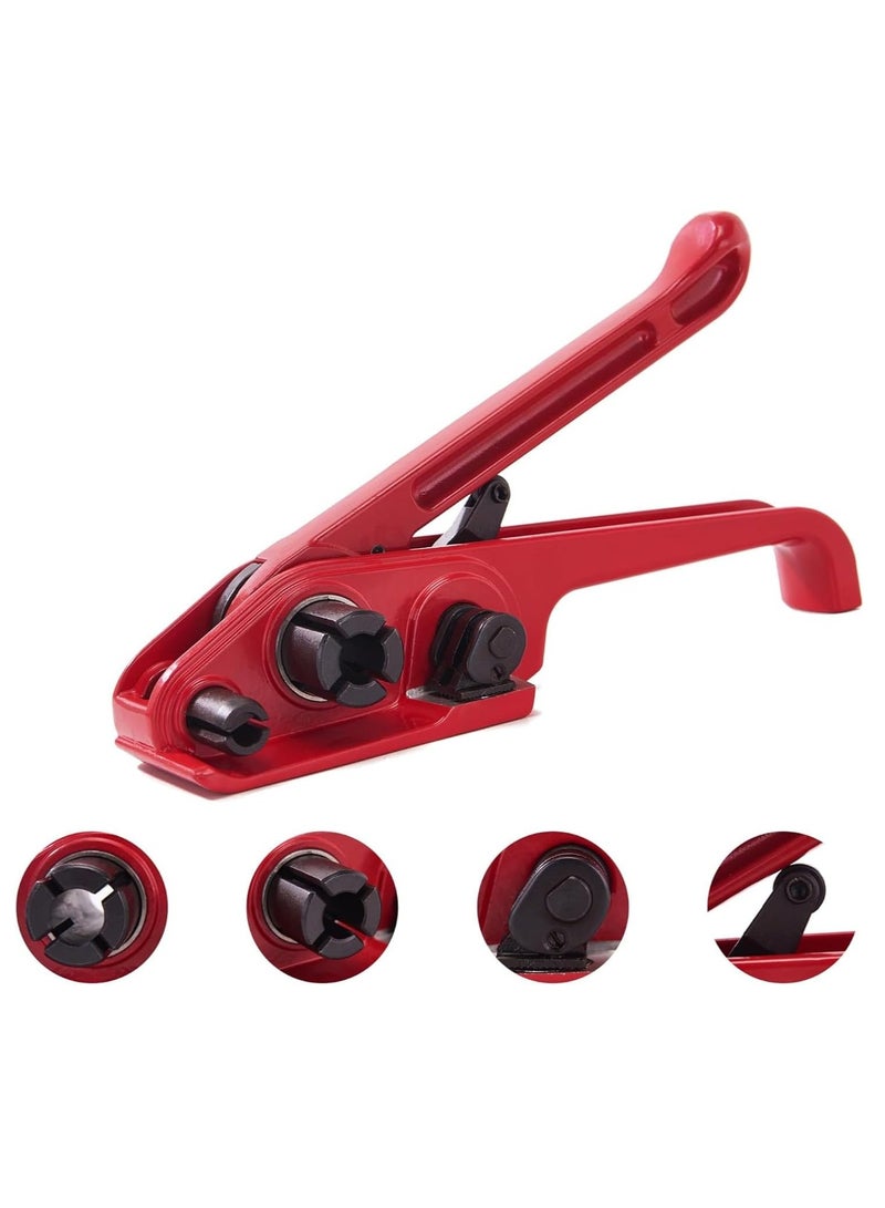 Rubik أداة شد أحزمة PET، أداة شد أحزمة يدوية شديدة التحمل لأشرطة البلاستيك، أداة شد أحزمة البالات اليدوية للتغليف - Image 4