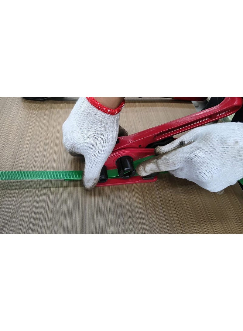 Rubik أداة شد أحزمة PET، أداة شد أحزمة يدوية شديدة التحمل لأشرطة البلاستيك، أداة شد أحزمة البالات اليدوية للتغليف - Image 2