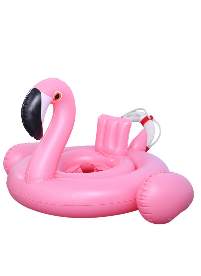 Y&D Baby Swimming Float Ring with Seat, Inflatable Children Waist Float Ring, Baby Free Swimming Ring, Safe and Durable, Pool Tool for The Age of 1-5 Years Kids,Pink-N 