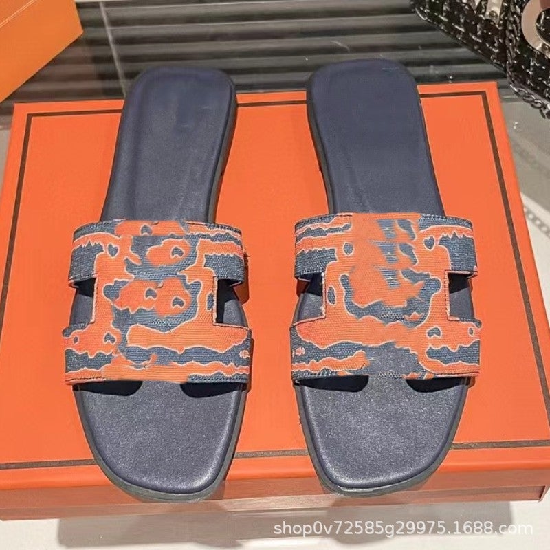 Beach Slippers 2023 Slippers Outdoor Women'S Sandals Printed Slippers Outdoor - Image 4