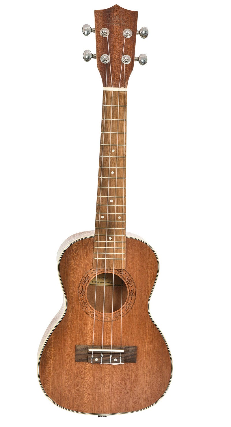BLUEBERRY UK-20 Concert Ukulele Body made with Sapele and Mahogany Wood Rosewood Fretboard, ABS Edage Binding with Bag and 2 Picks - 23 Inch (Naturl Brown) - Image 2