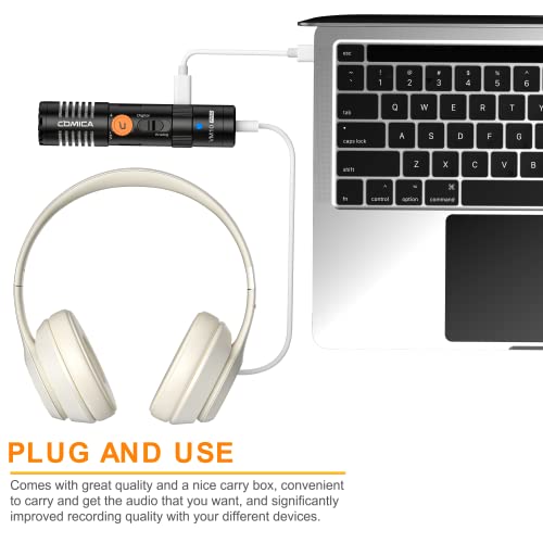 COMICA VM10 PRO Universal Video Microphone - Adjustable Gain, USB C Digital Output, Monitoring - Shotgun Mic for Camera, Smartphone, Tablet, PC - Ideal for Vlogging, Live Streaming, and Recording - Image 5