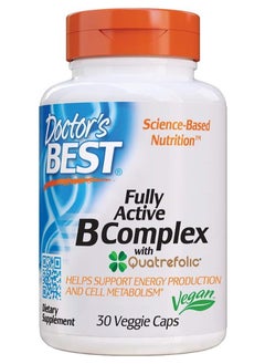 Fully Active B Complex With Quatrefolic 30 Veggie Caps