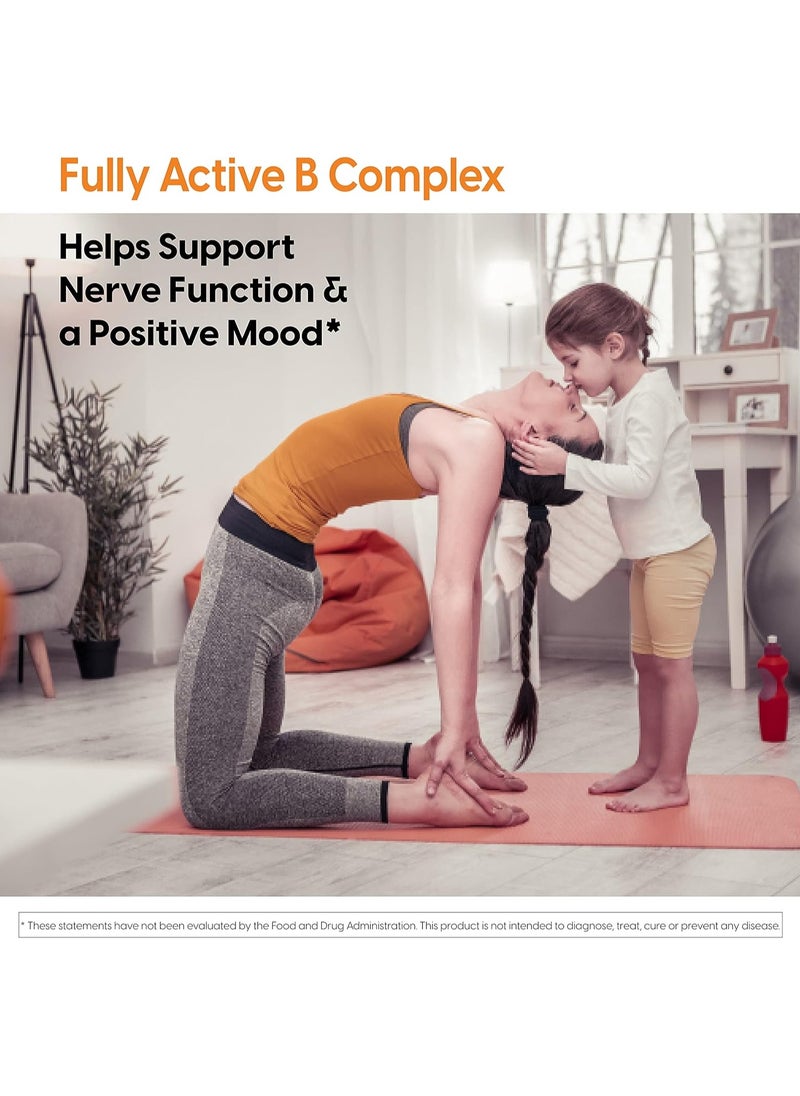 Doctor's BEST Fully Active B Complex With Quatrefolic 30 Veggie Caps  - Image 5