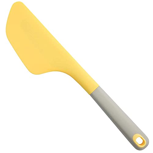 we3 Omelette Spatula Kitchen Omelet Turner Silicone Non-Stick Omelette Scraper Silicone Pigment Scraper with Non Slip Grip for Kitchen Omelet Pancake, Yellow Pack of 1 - Image 1