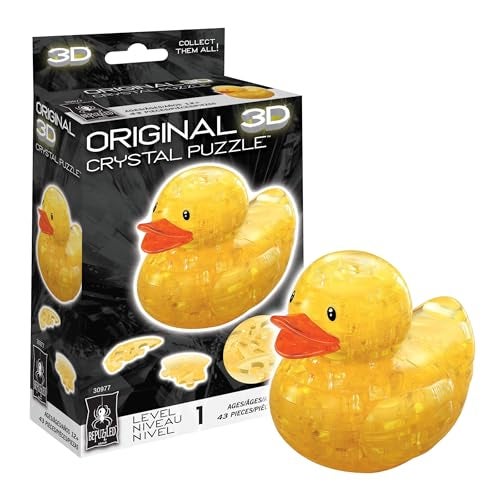 BePuzzled Duck Original 3D Crystal Puzzle Engaging and Entertaining Unique Puzzle Quack Your Way to Fun - Image 1