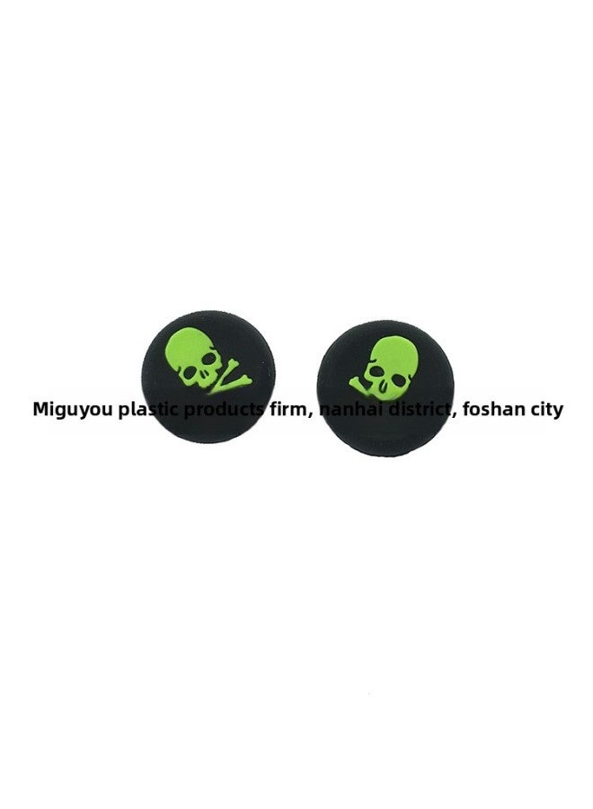 PS4 PS5 Xbox Series Anti-slip Rocker Silicone Protective Cap Silicone Cap Skull Head Anti-slip Rocker Cap-Product Color:Red (1 Piece)  - Image 4