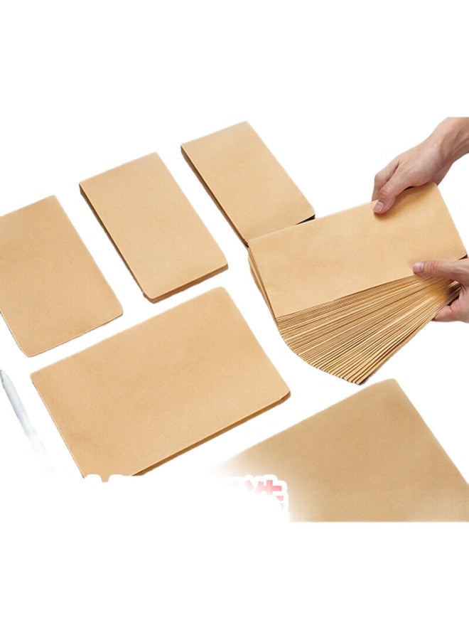 Kingdee 100 Sheets No.1 Kraft Paper Envelopes 162*100Mm Blank Envelopes Without Text For Invoices And Paychecks Bcbq15-1 No.1 - Image 1