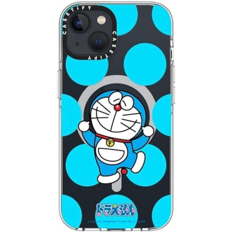 Casetify Clear iPhone 13 Case 【Doraemon Co-Lab/Not Yellowing / 6.6ft Drop Protection/Compatible with Magsafe】 - Dancing Doraemon - Clear - Image 4